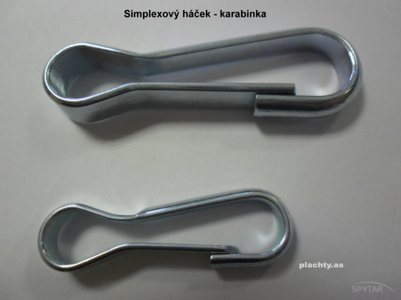 Karabinka - simplexový háček - průměr 5.5 cm