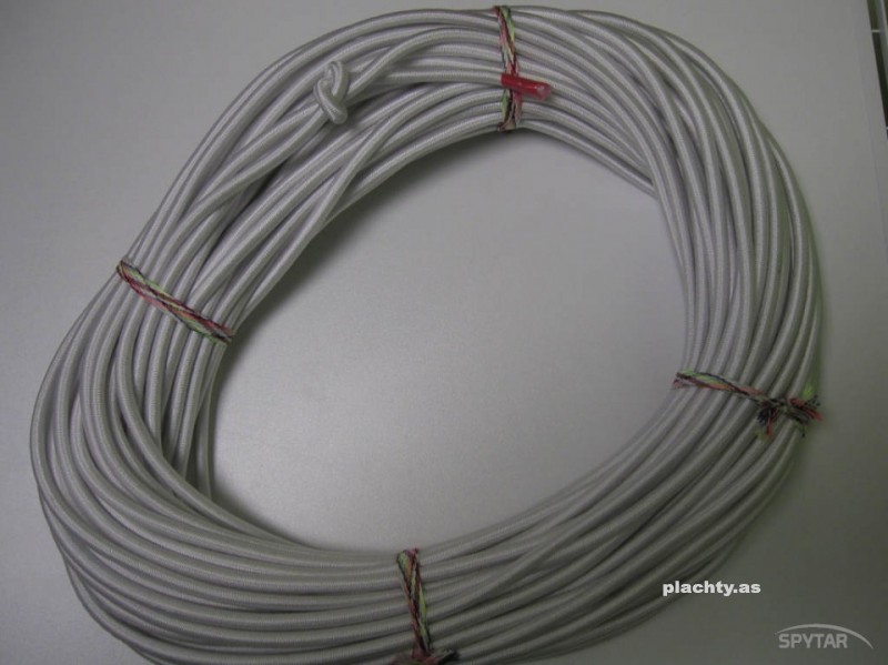 Image pro obrázek produktu Pružné gumové lano 8mm, smetanová - 100m návin