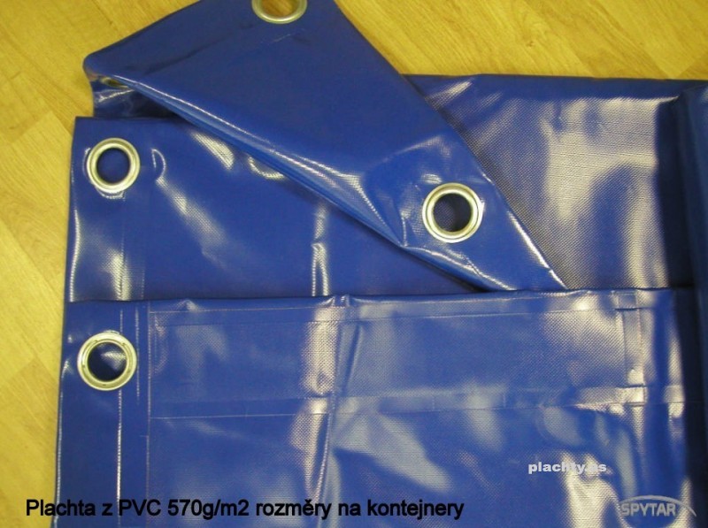 Plachty z PVC 570g/m2 5x6m modrá