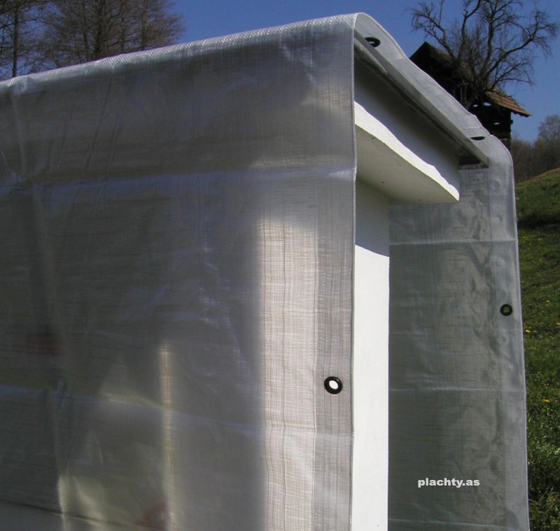 Plachty 6x8m - EXPERT 150gr/1m2 natural průsvitná