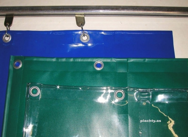 Image pro obrázek produktu Závěsy termoizolační z průhledné PVC fólie 680g/m²; - LESK