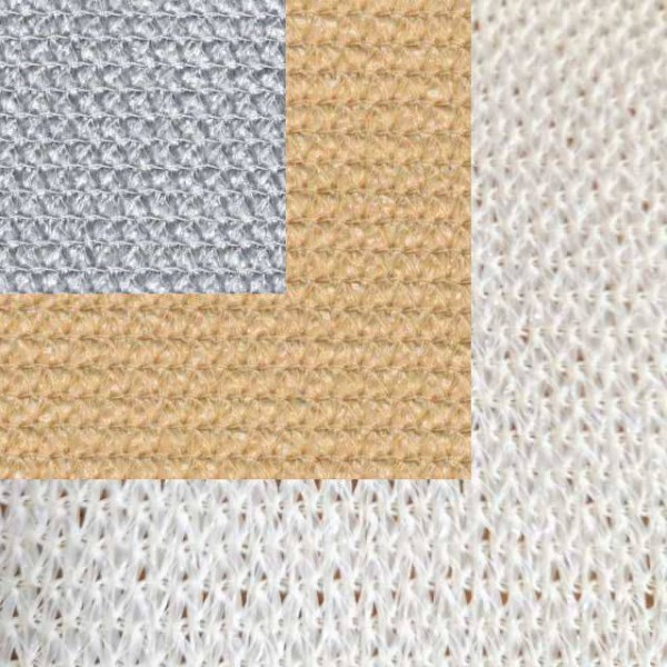 Stínící plachty na zakázku z tkaniny PloteS® 240g/m² , Stříbrná, 1 m²