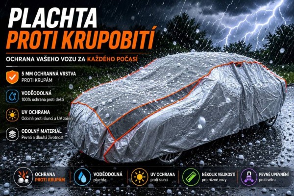 Autoplachta proti krupobití, L 480x180x120cm