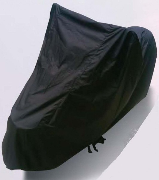 Plachta na skútr a motocykl , Černá, pogumovaný polyester, L - d243 x š92 x v124 cm