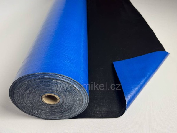 Image pro obrázek produktu Plachtovina PE v rolích 2x100m, 2,0x100m,  200g/1m² , Olivově zelená/šedá